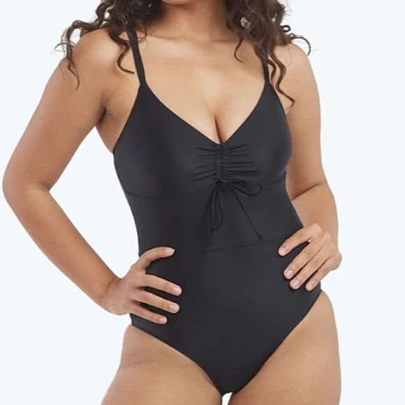 🆕️2025 Summersalt Women's Black The Cinched One-Piece Swimsuit in Summer Size 2 - Picture 1 of 16